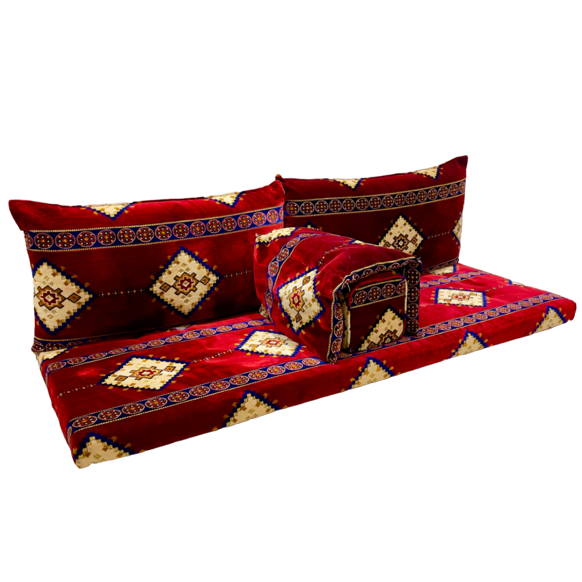 Najmat Al Shamal Arabic Floor Seating Maroon 2