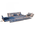 Al-Jedayel Foldable Picnic Seating Set - Grey