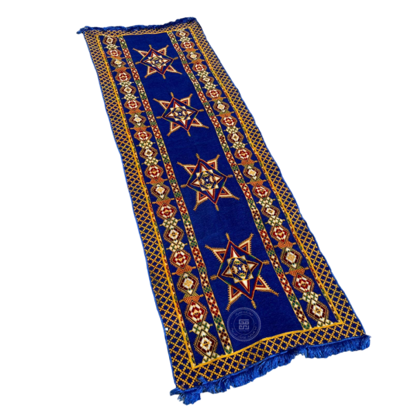 Blue & White Syrian Rug 3x1